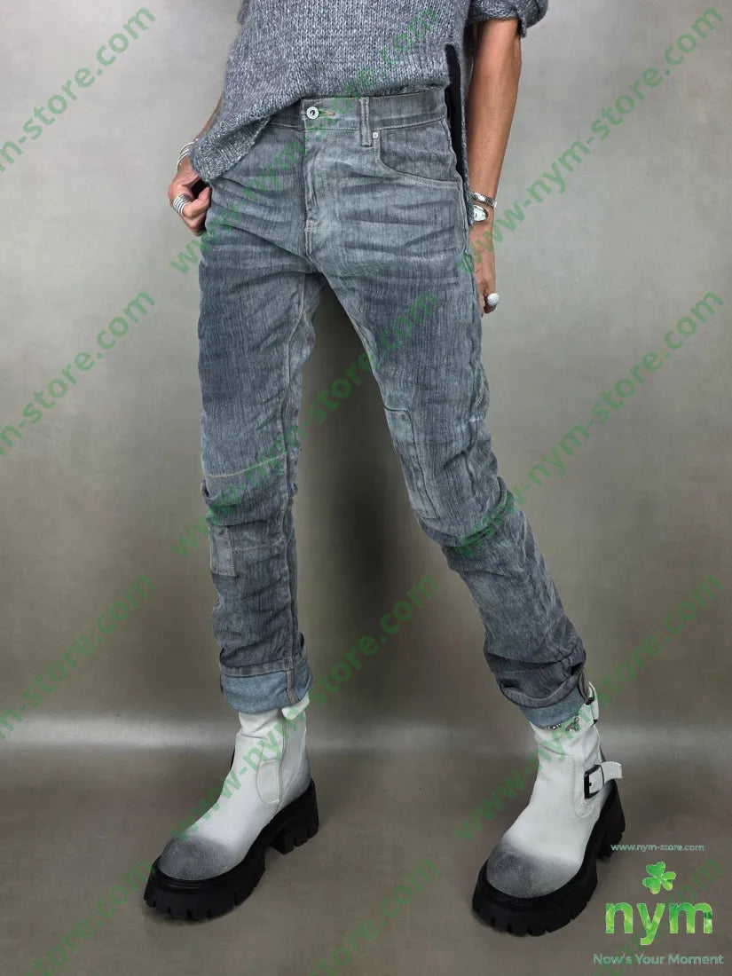 jeans delavee elasticizzato 98co2ea S / GRIGIO C. / AI25 PANTALONE