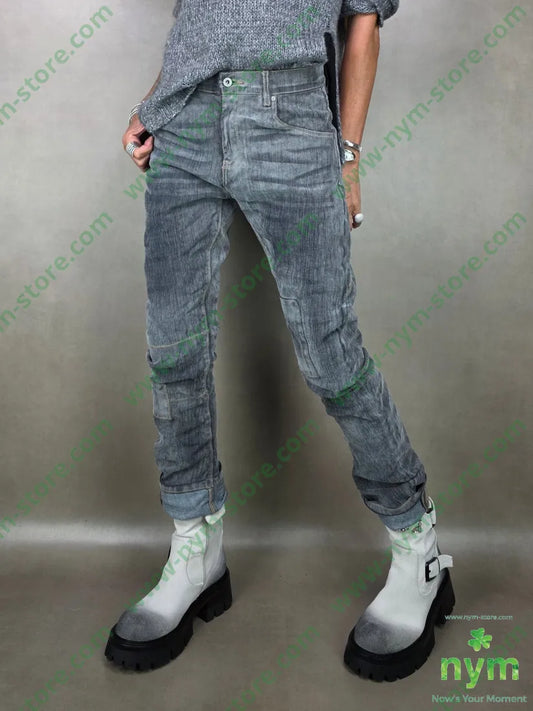 jeans delavee elasticizzato 98co2ea S / GRIGIO C. / AI25 PANTALONE