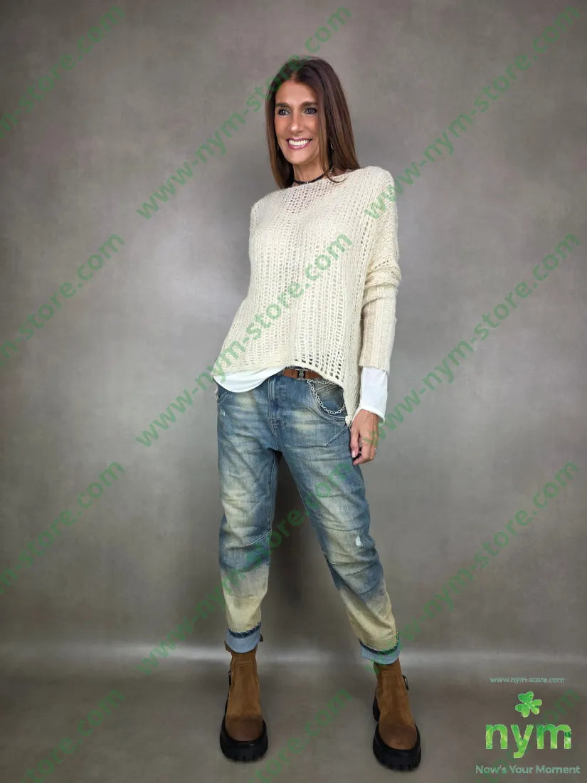 jeans ela sfumato gamba 87co11pl2ea PANTALONE