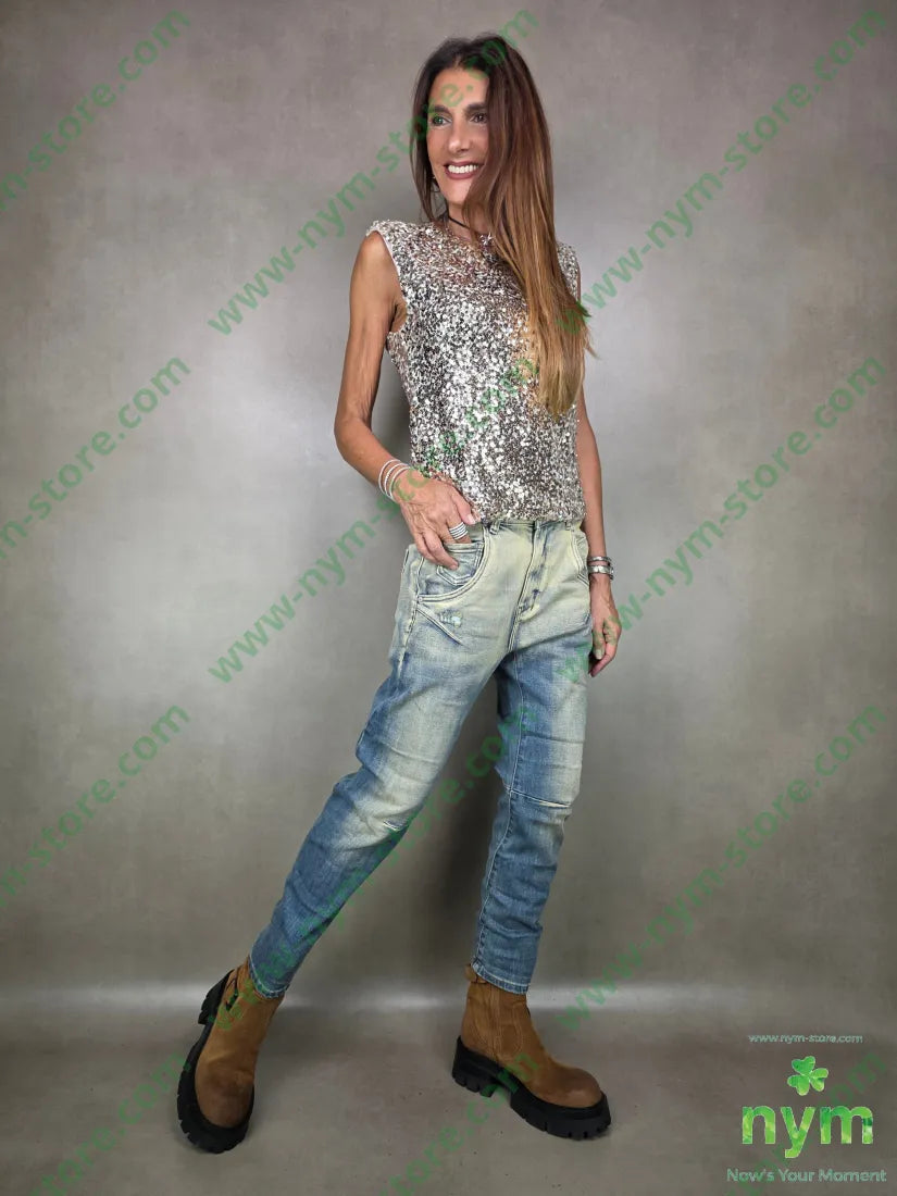 jeans elasticizzato sfumato 87co11pl2ea PANTALONE