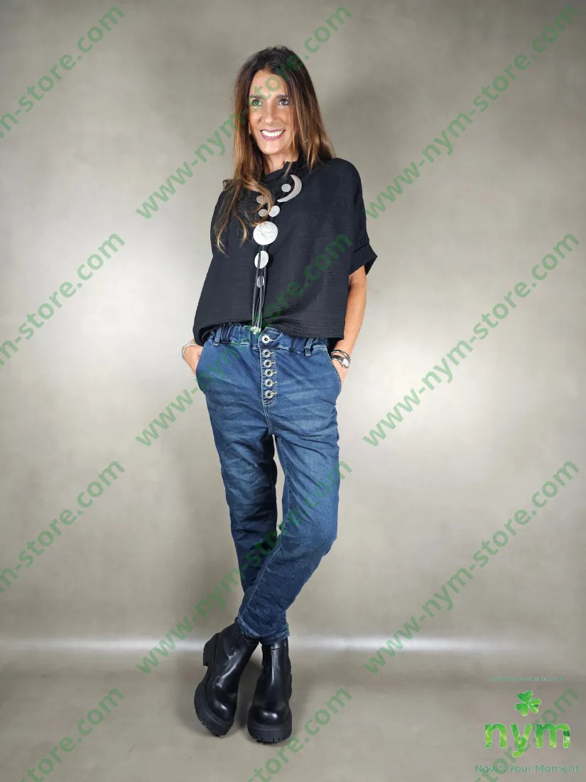 jeans felpa sei bottoni gioiello 62co33pl2ea PANTALONE