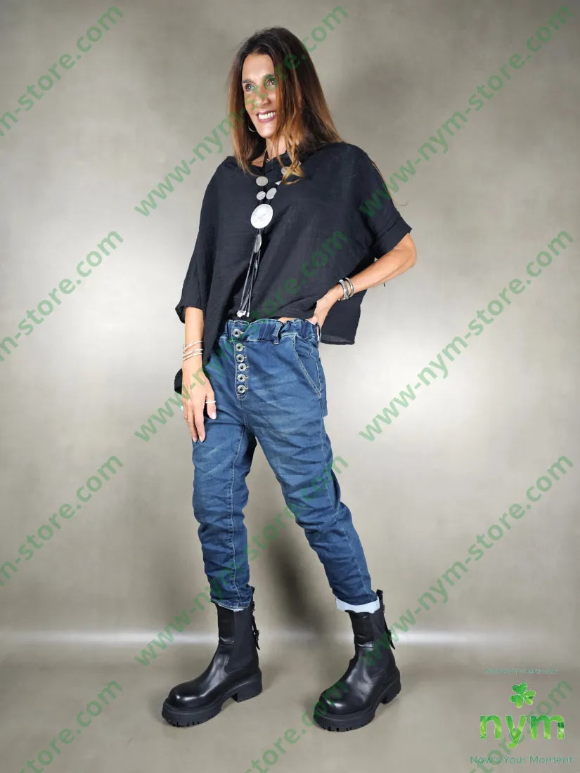 jeans felpa sei bottoni gioiello 62co33pl2ea PANTALONE