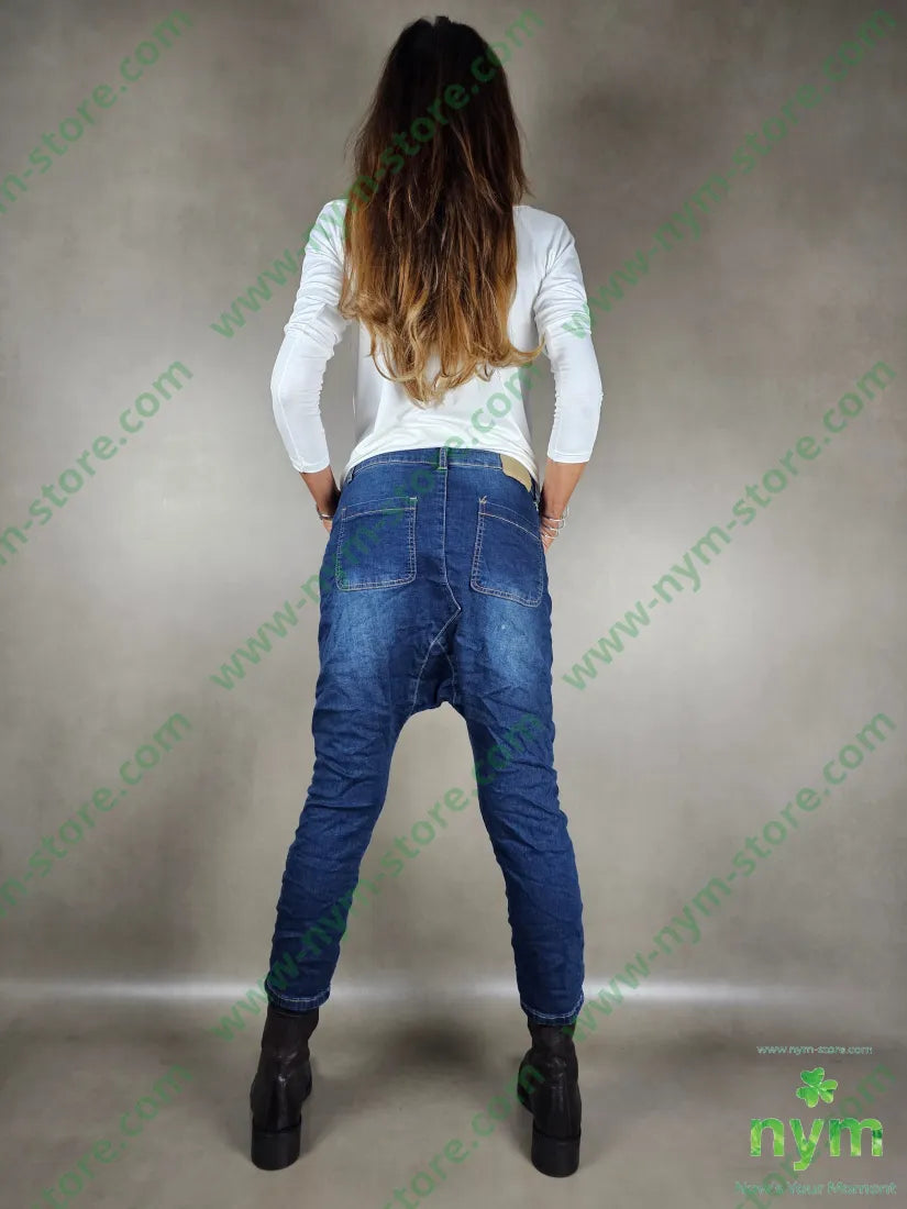 jeans low crotch zip 76co22pl2ea PANTALONE