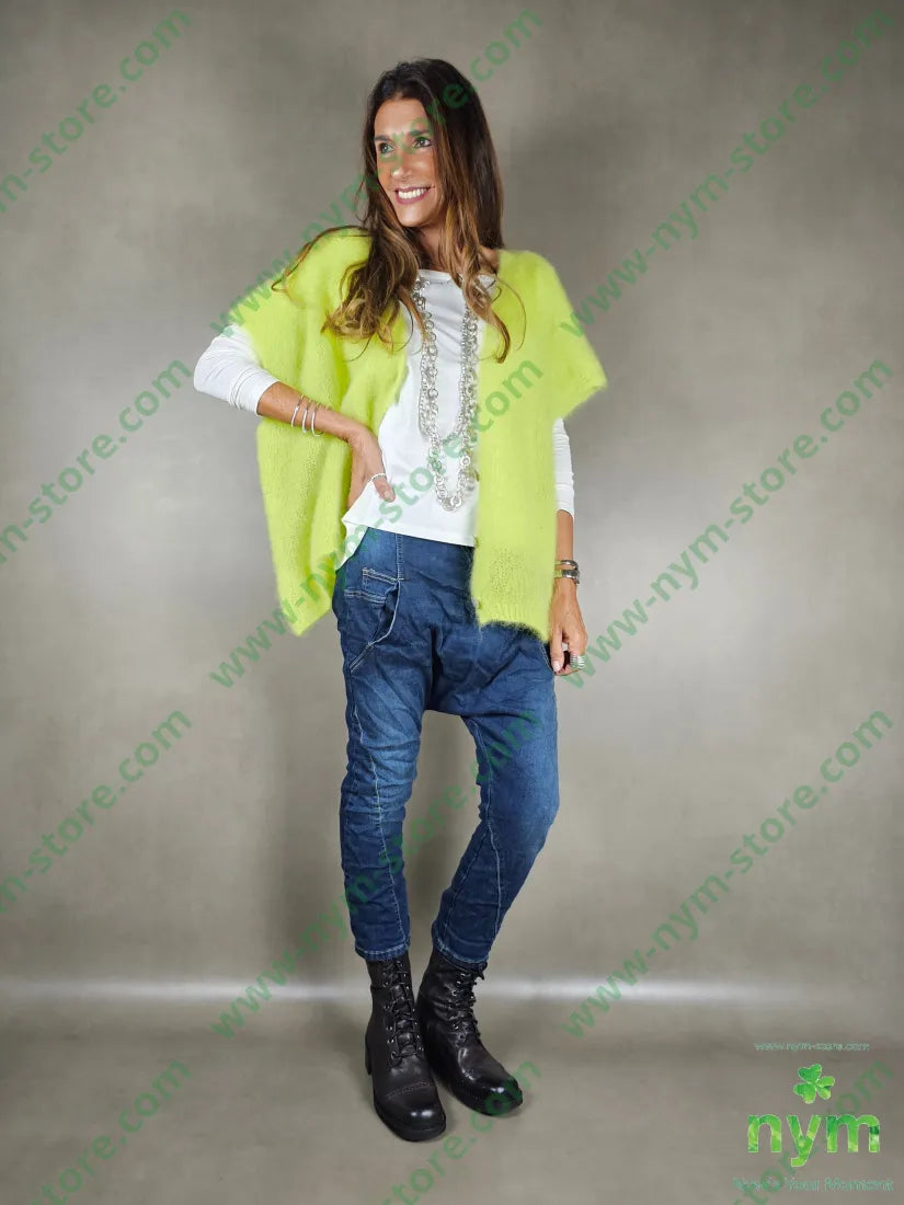 jeans low crotch zip 76co22pl2ea PANTALONE