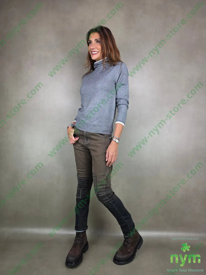 jeans marrone sfumato 75co24pl1ea PANTALONE