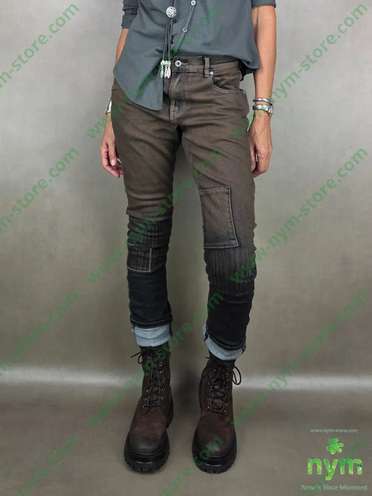 jeans marrone sfumato 75co24pl1ea PANTALONE