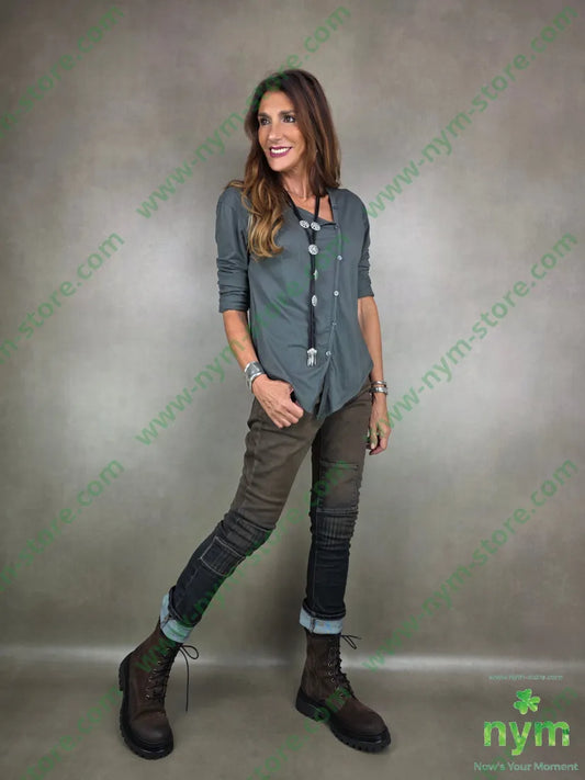 jeans marrone sfumato 75co24pl1ea PANTALONE