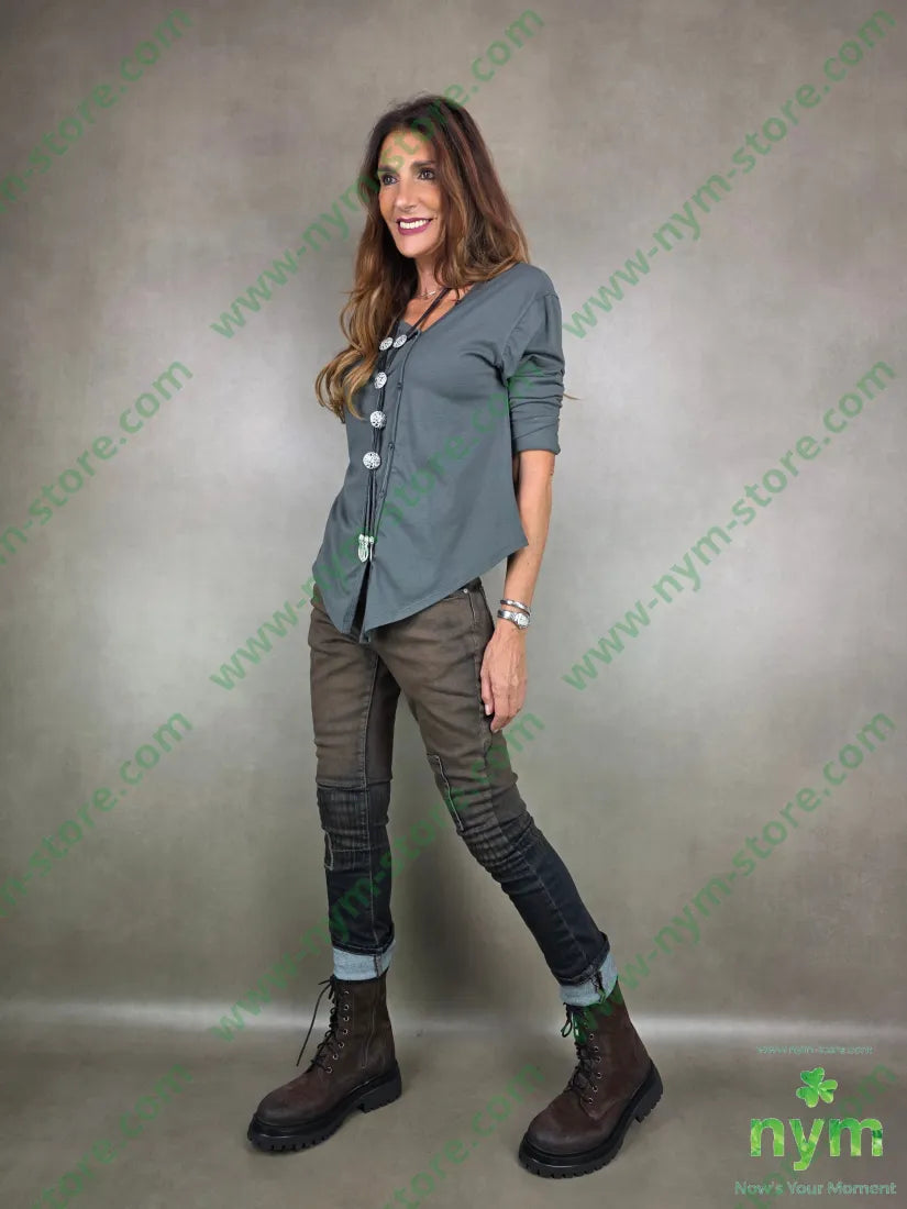 jeans marrone sfumato 75co24pl1ea PANTALONE