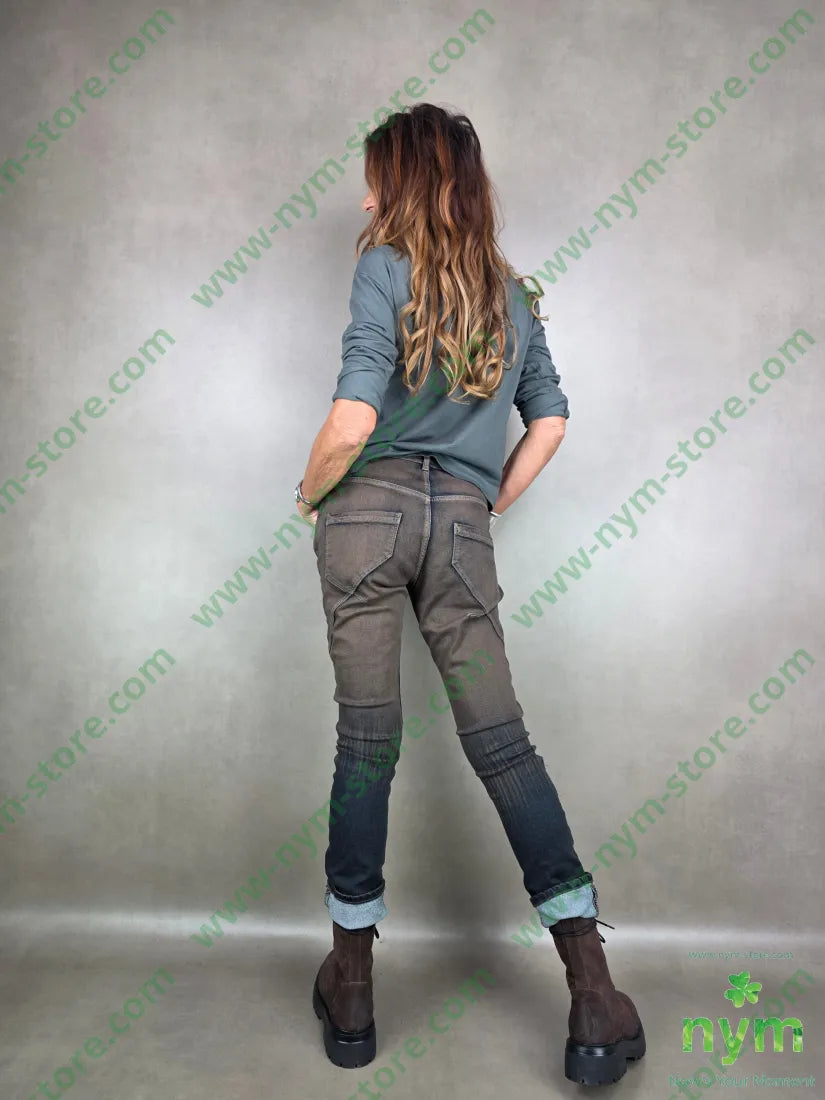 jeans marrone sfumato 75co24pl1ea PANTALONE