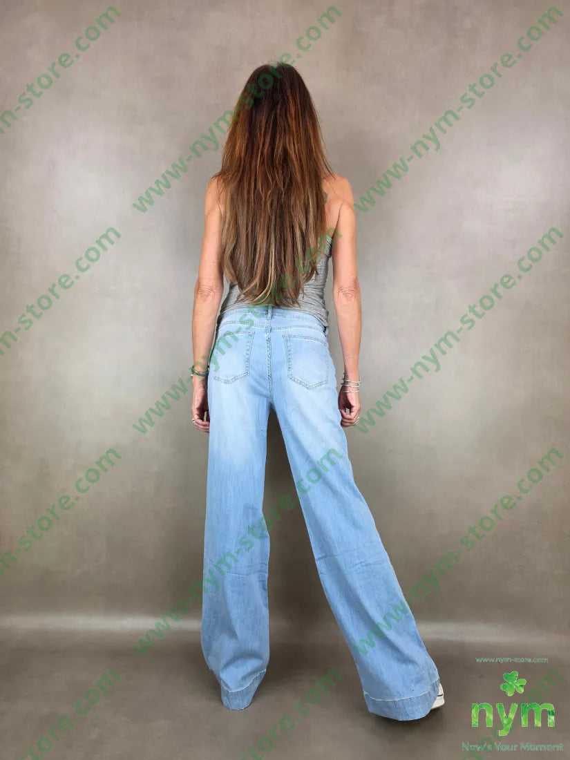 jeans misto viscosa 66co70pl3vi1ea - PANTALONE