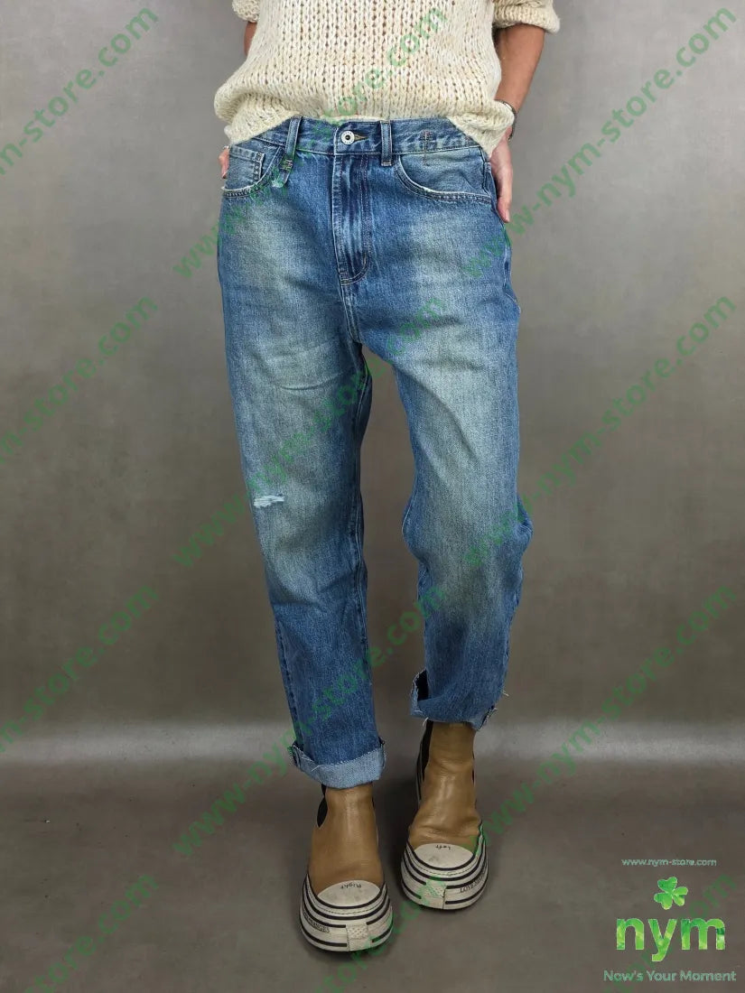 jeans passante sfilacciato 100co PANTALONE