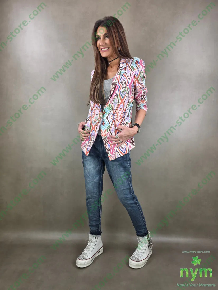 jeans ricamato lato 83co18pl7ea PANTALONE