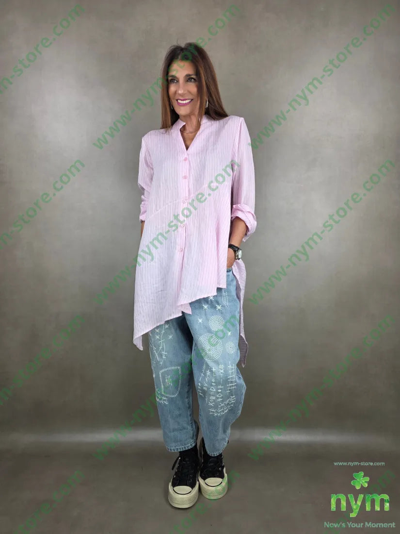 jeans ricami afro 100co U / DENIM / PE26 PANTALONE