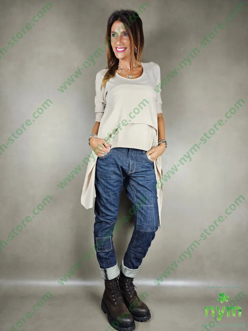 jeans stone washed 98co2ea PANTALONE