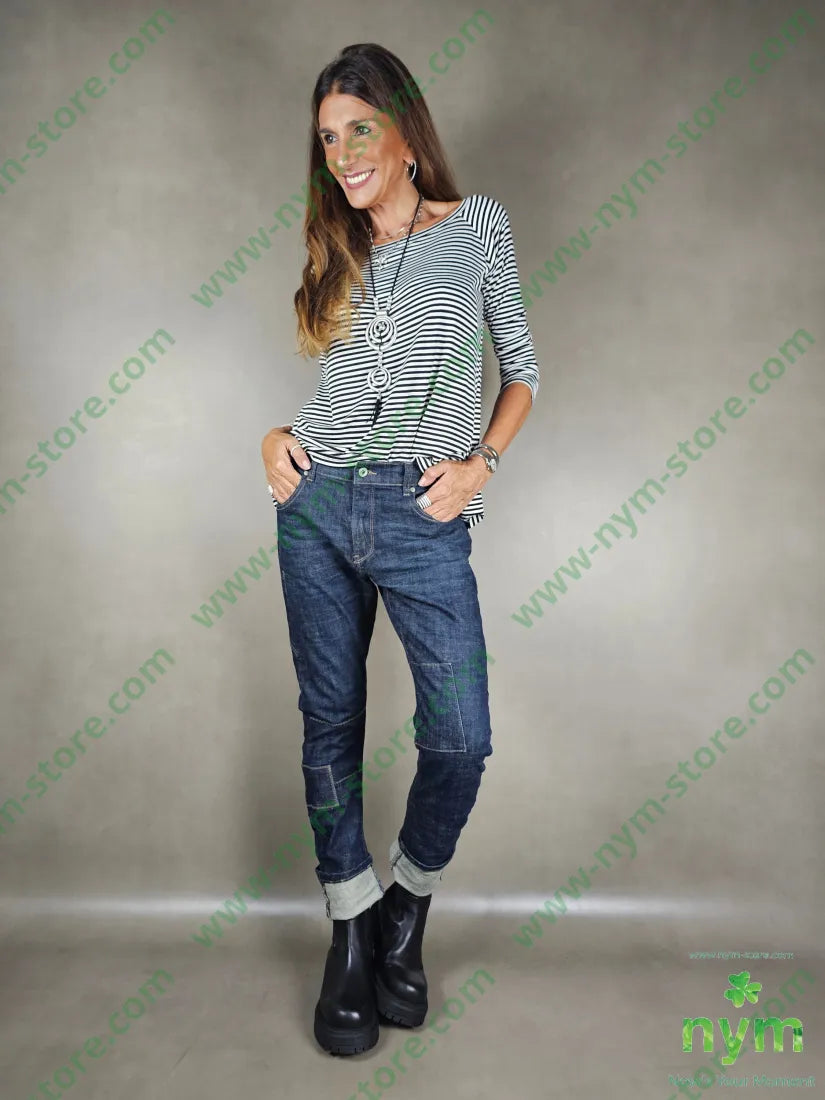 jeans stone washed 98co2ea PANTALONE