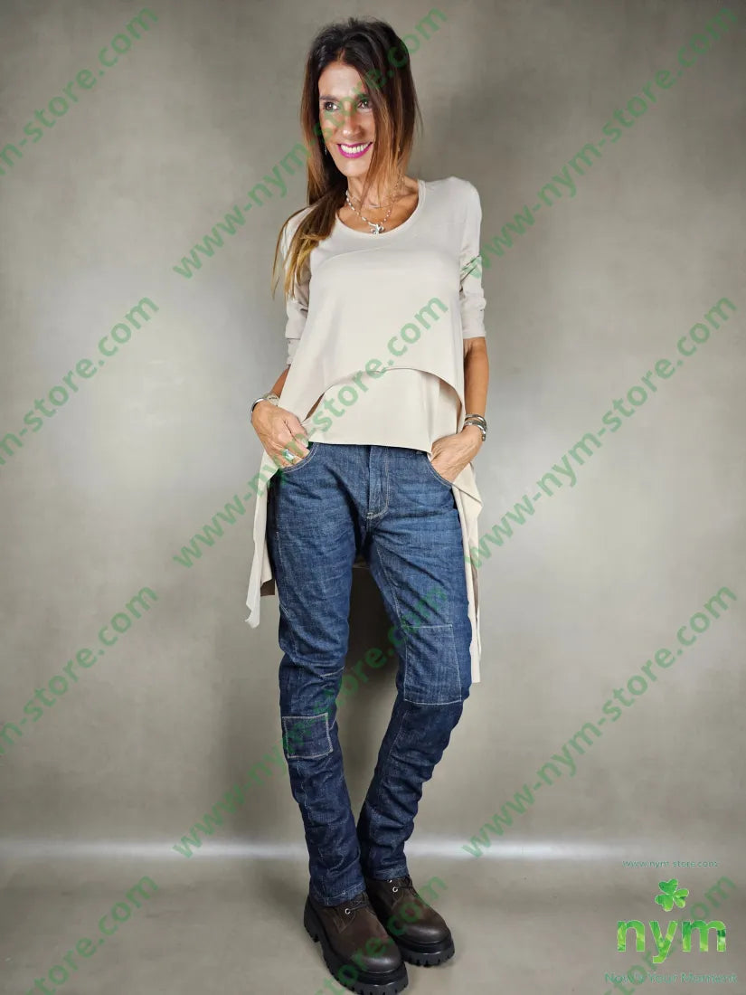 jeans stone washed 98co2ea PANTALONE