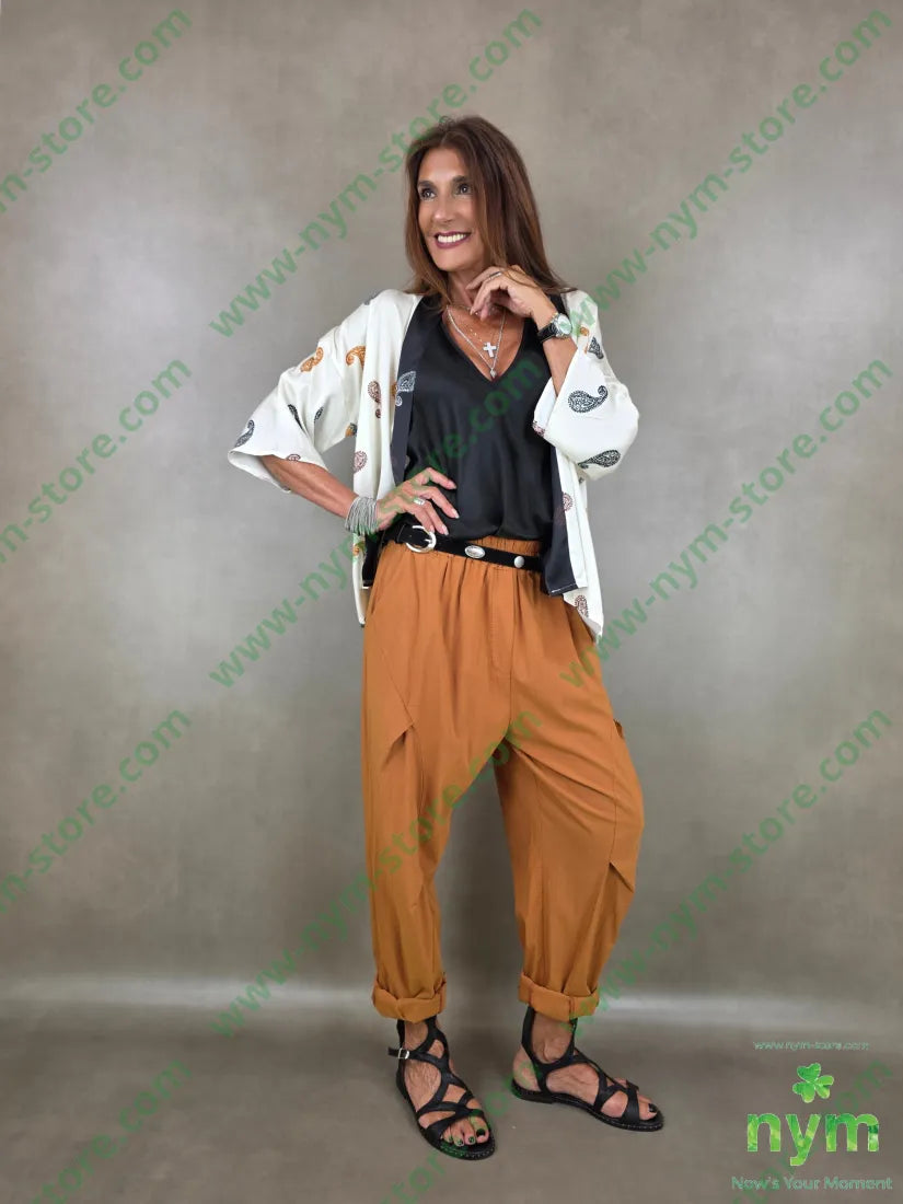 kimono corto fantasia 100vi - U / PANNA / PE26 - CARDIGAN