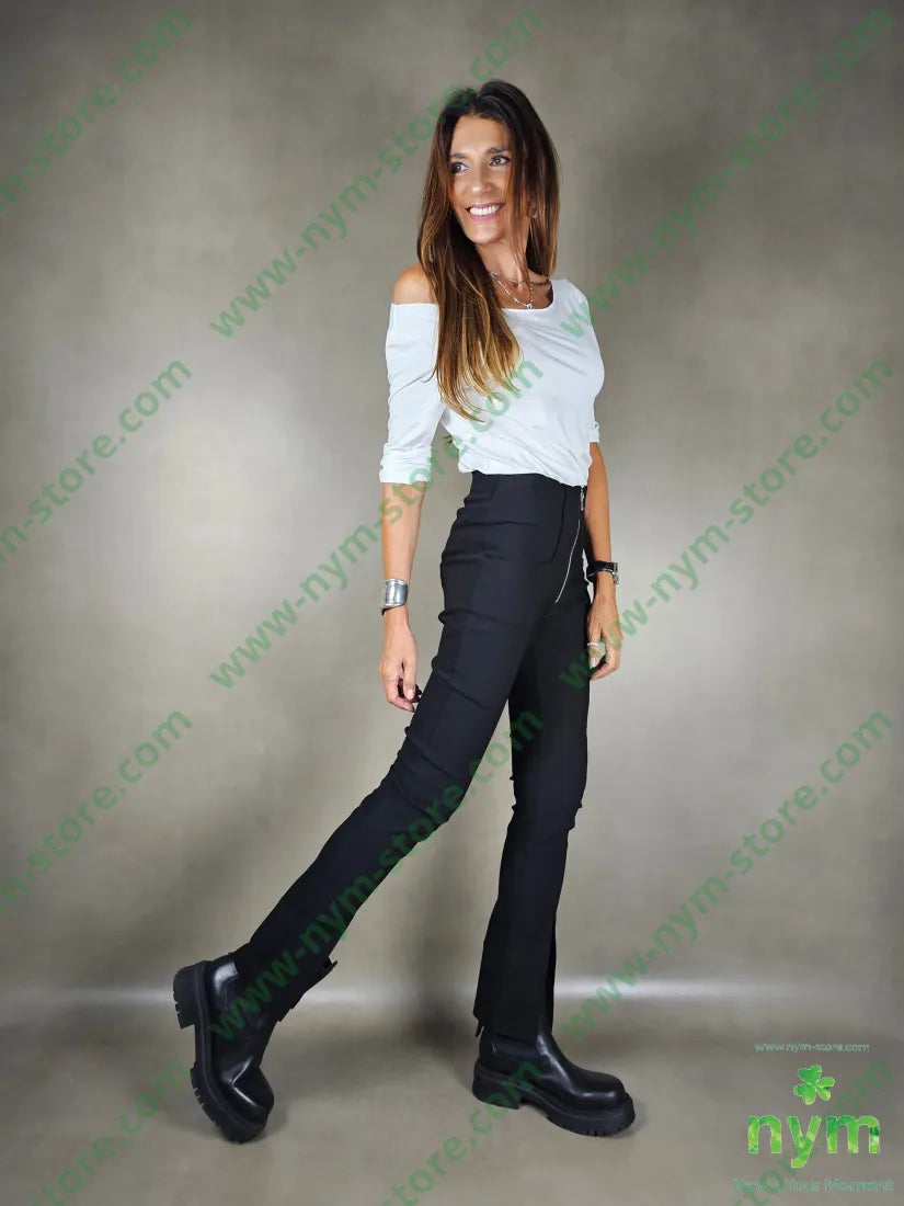 leggings zip e spacchi 78vi19pa3ea PANTALONE