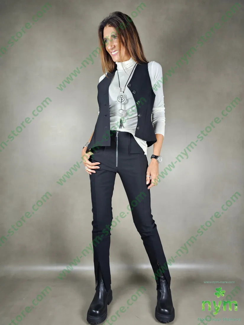 leggings zip e spacchi 78vi19pa3ea PANTALONE