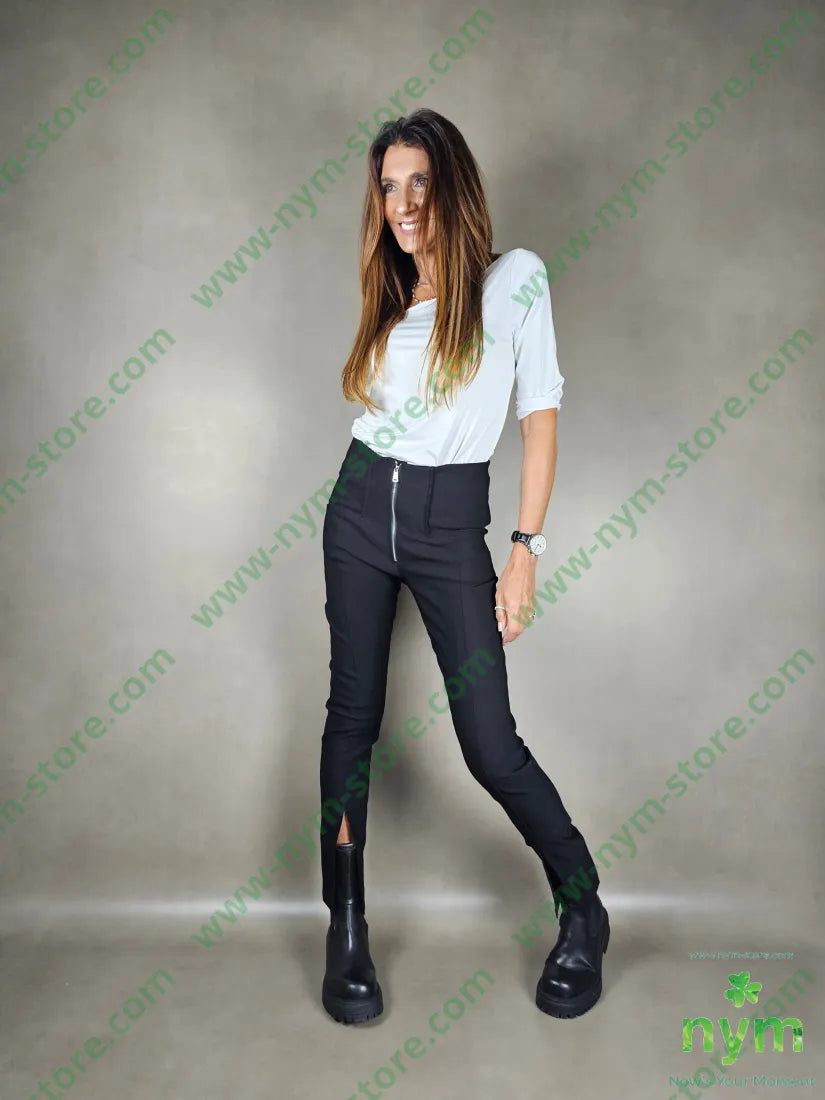 leggings zip e spacchi 78vi19pa3ea PANTALONE