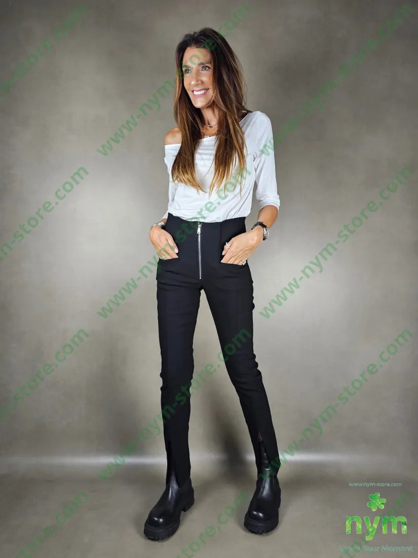 leggings zip e spacchi 78vi19pa3ea PANTALONE