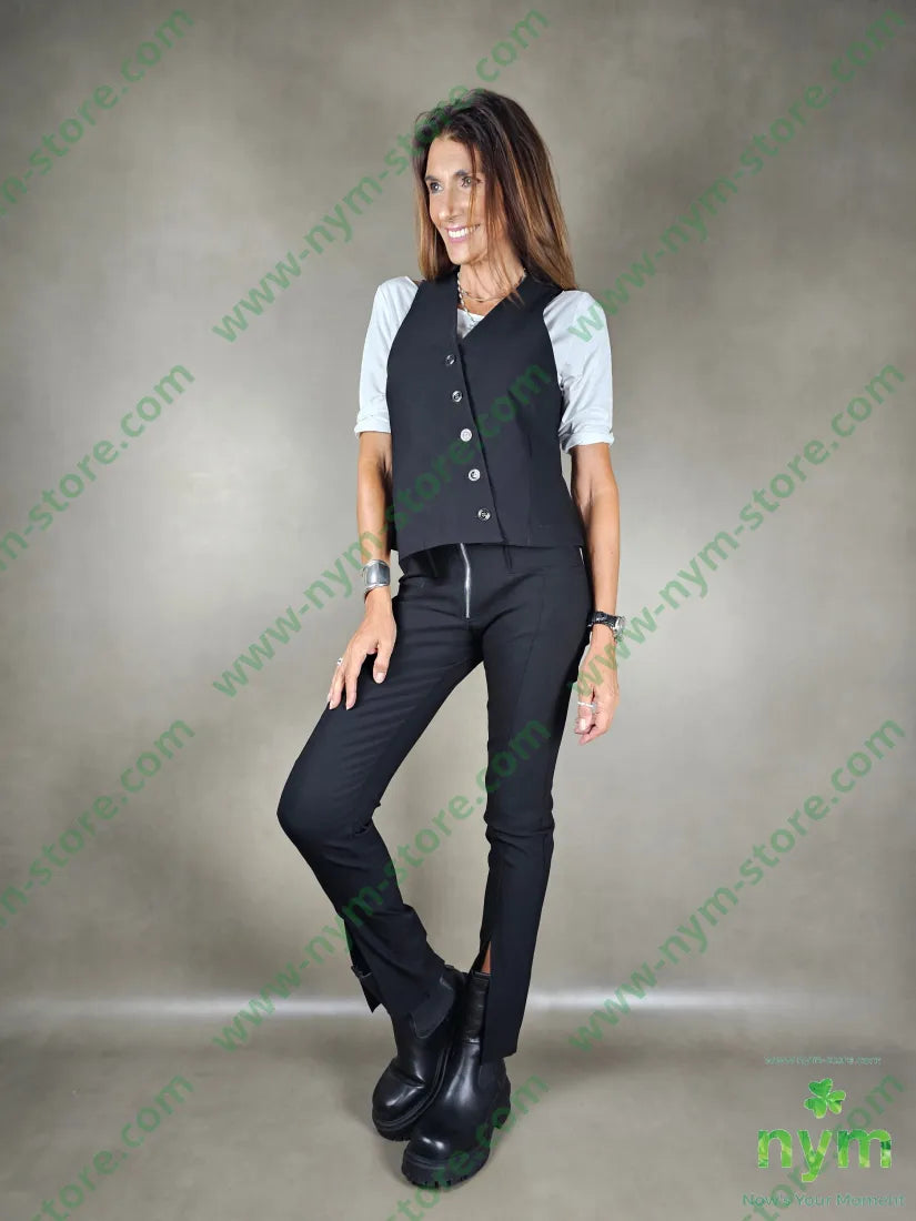 leggings zip e spacchi 78vi19pa3ea PANTALONE