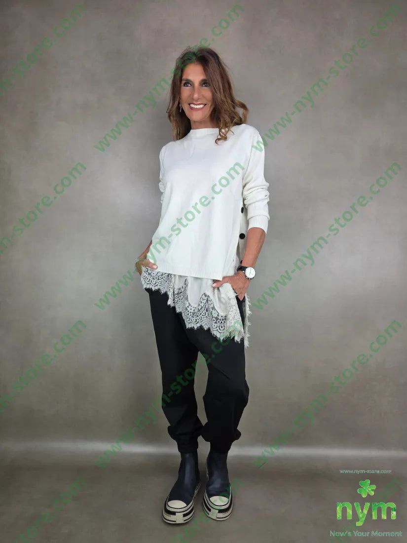 maglia abbottonata lateralmente 50vi30pa20pl MAGLIA