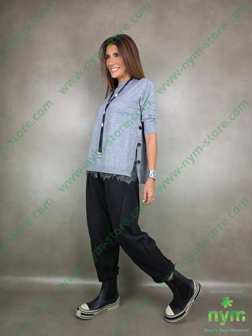 maglia abbottonata lateralmente 50vi30pa20pl MAGLIA