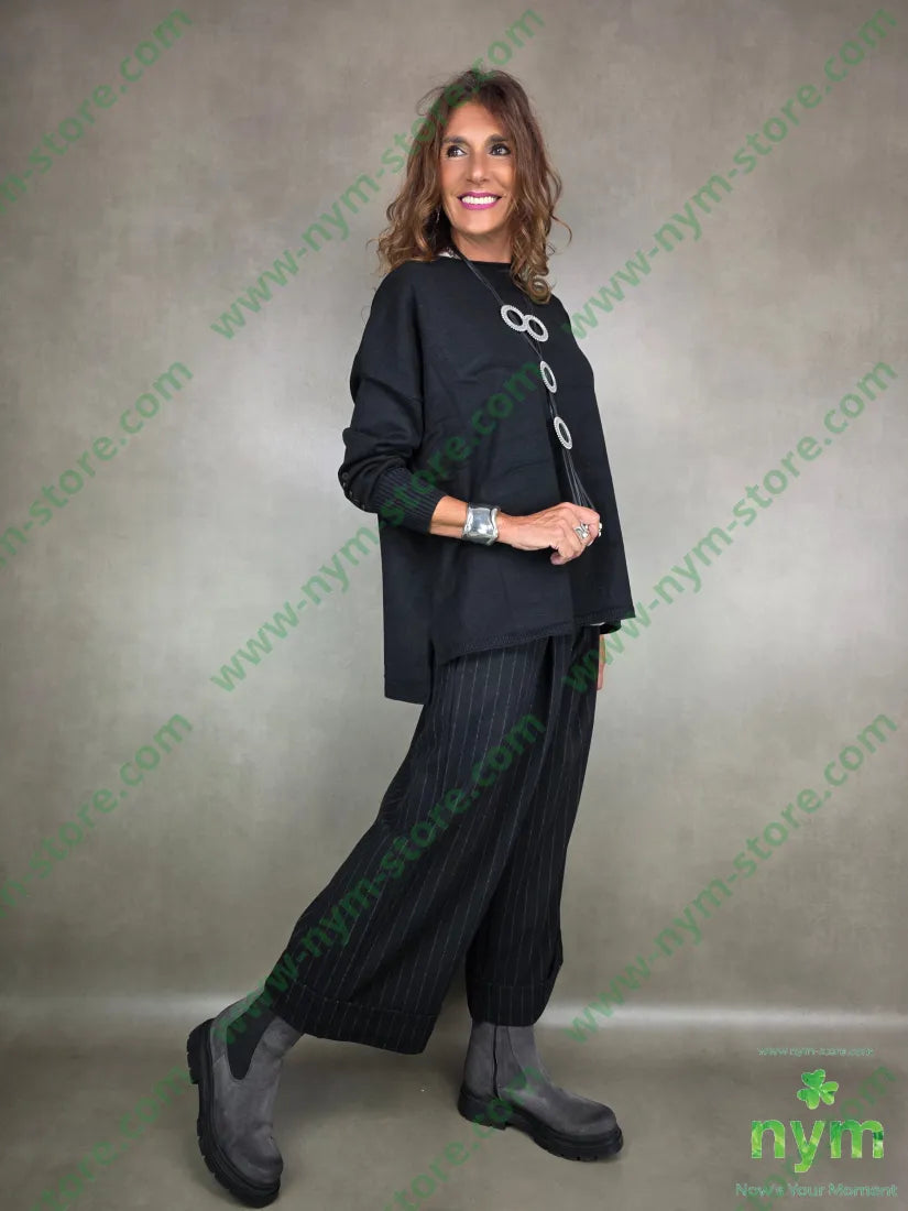 maglia ampia bottoni polso 50vi30pa20pl MAGLIA