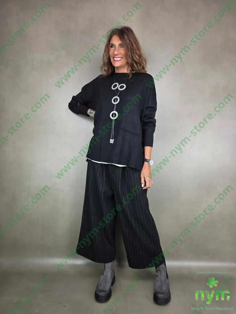 maglia ampia bottoni polso 50vi30pa20pl MAGLIA