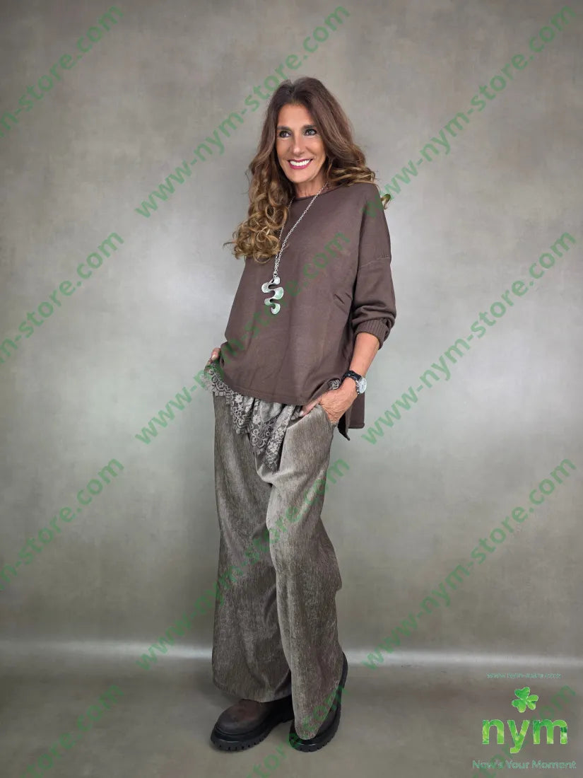 maglia ampia bottoni polso 50vi30pa20pl MAGLIA