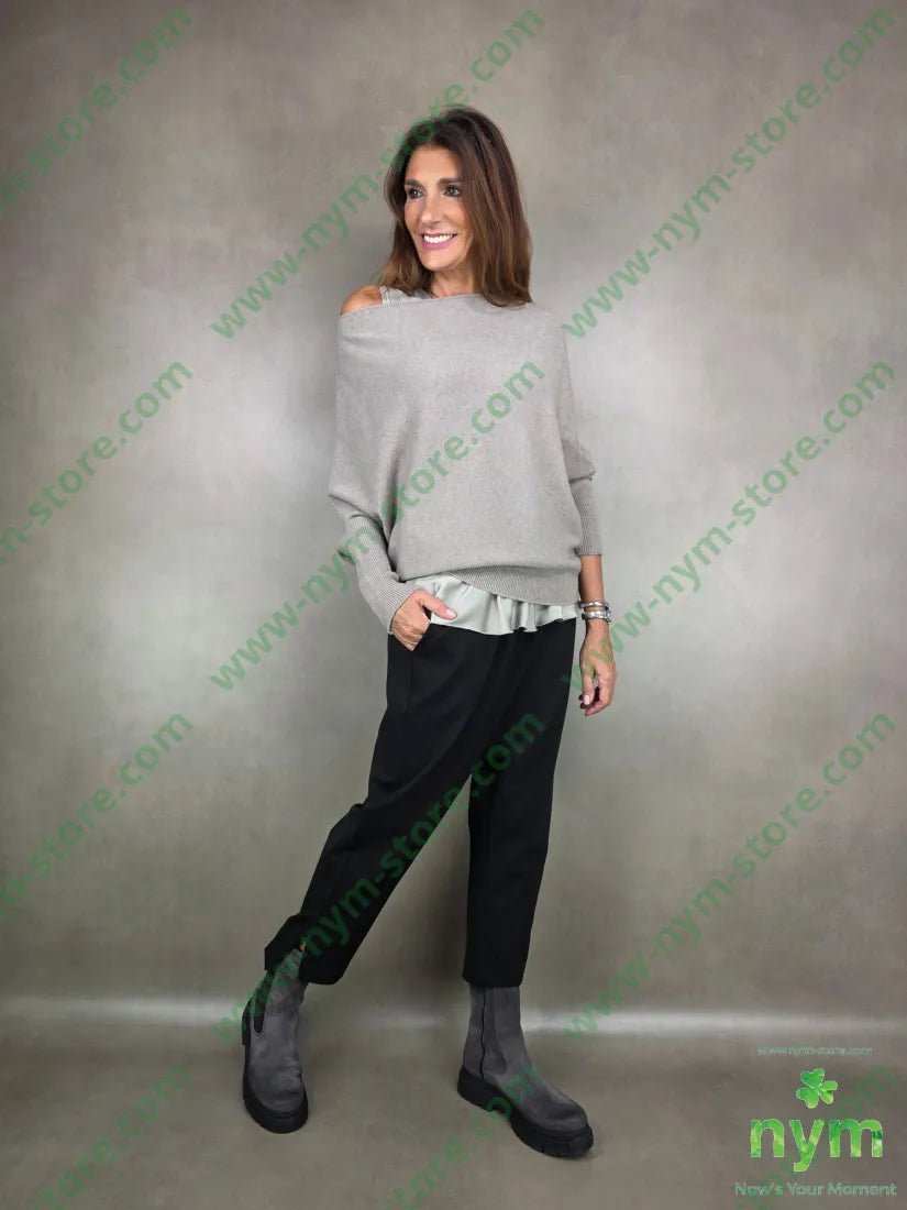 maglia asimmetrica a barca MAGLIA