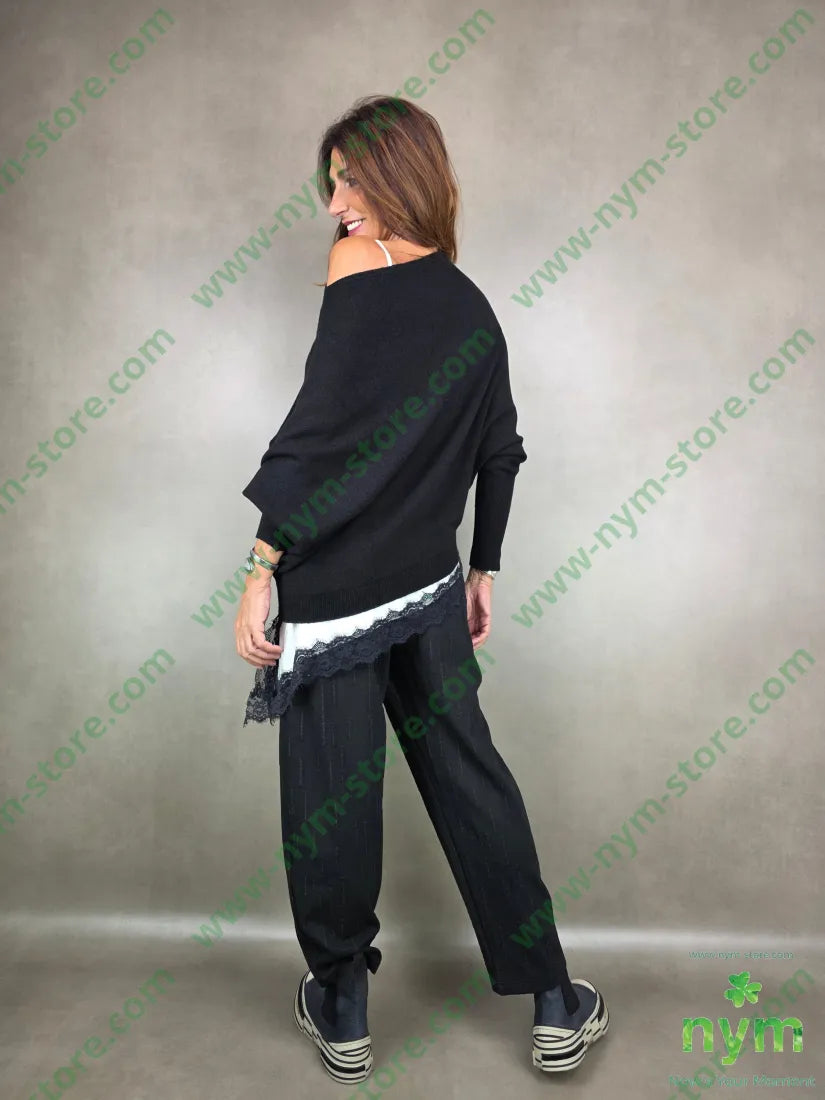 maglia asimmetrica a barca MAGLIA