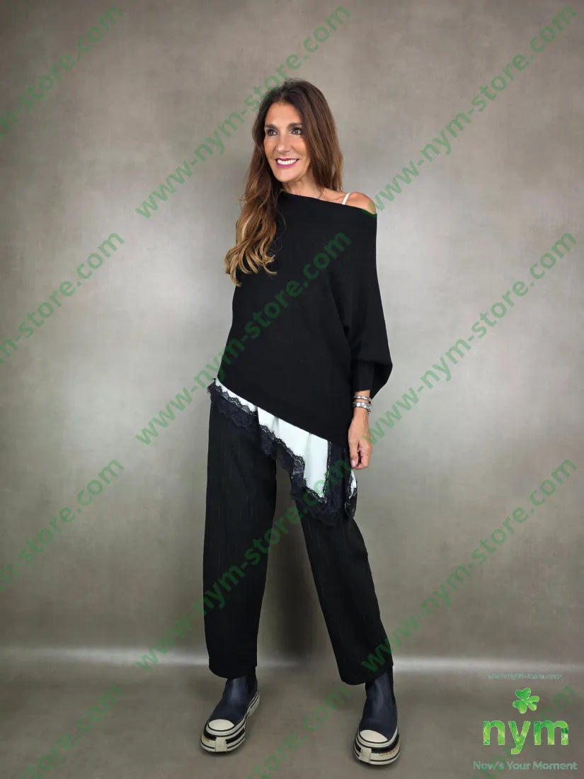 maglia asimmetrica a barca MAGLIA