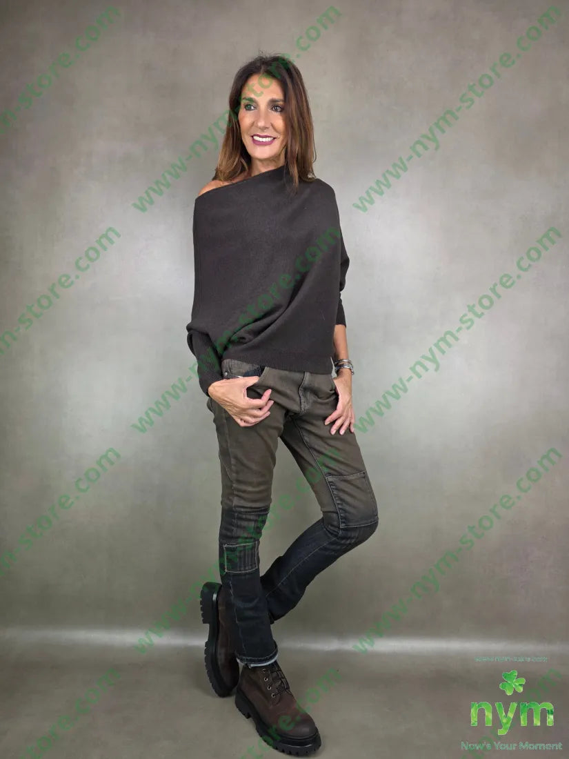 maglia asimmetrica a barca MAGLIA