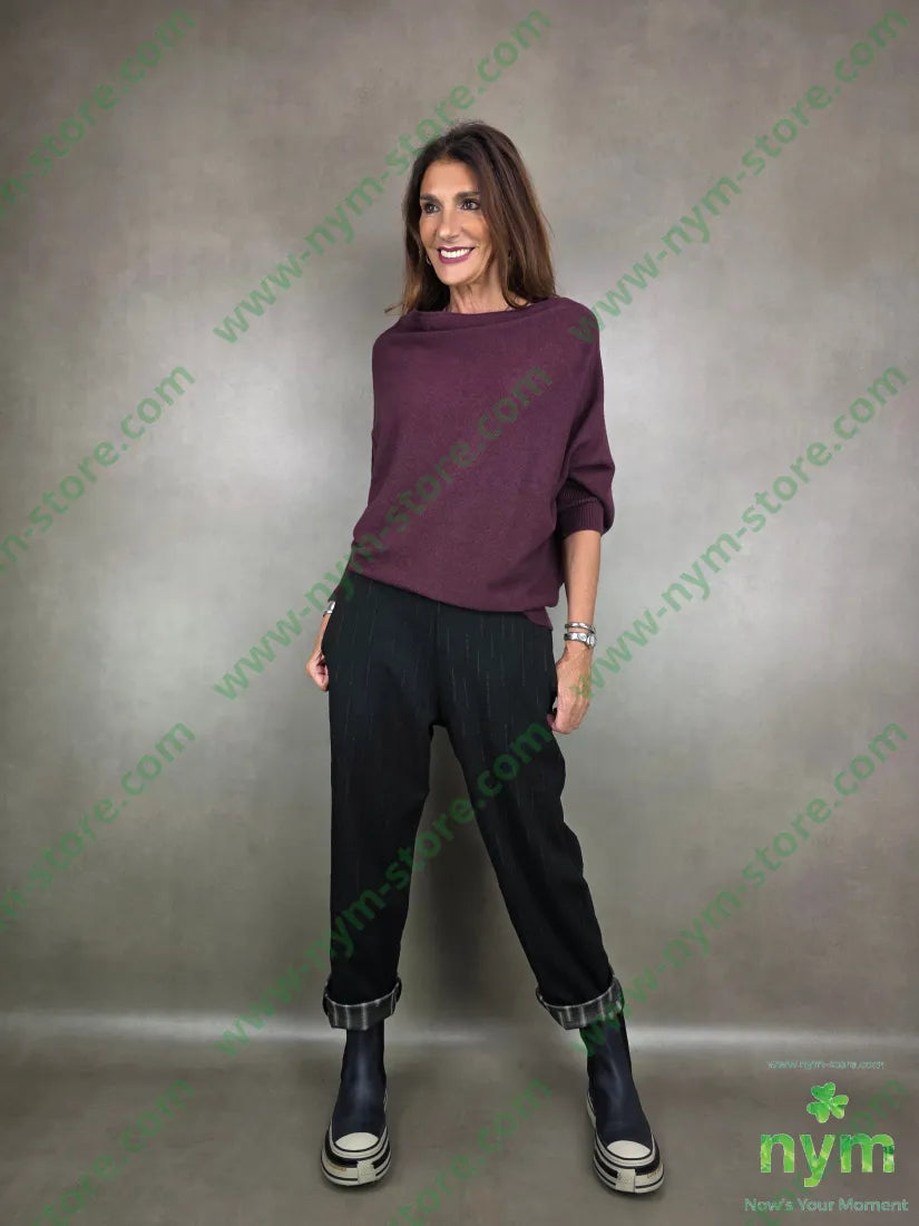 maglia asimmetrica a barca MAGLIA