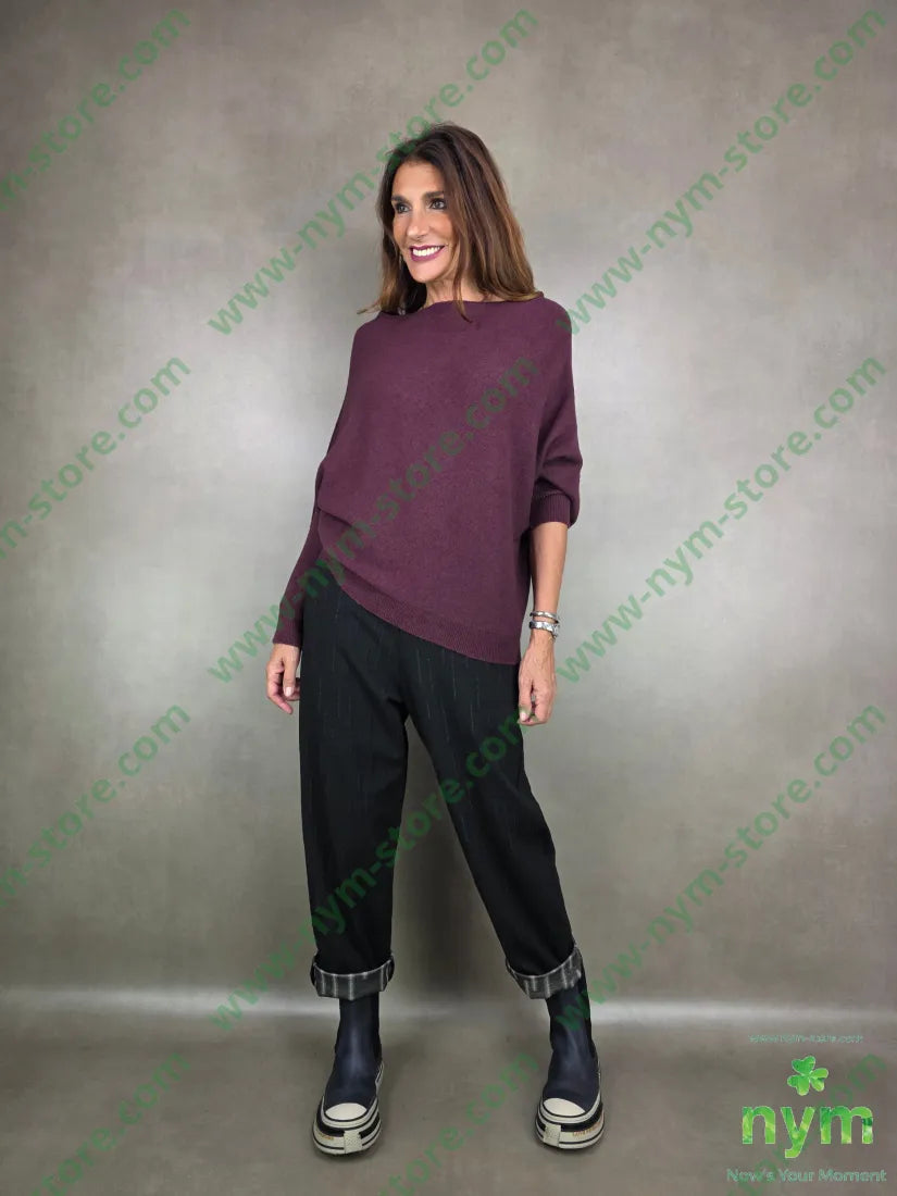 maglia asimmetrica a barca MAGLIA