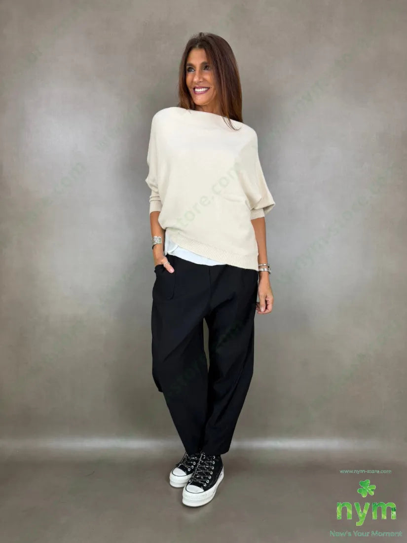 Maglia asimmetrica senza cuciture 50vi27pl23pa - MAGLIA
