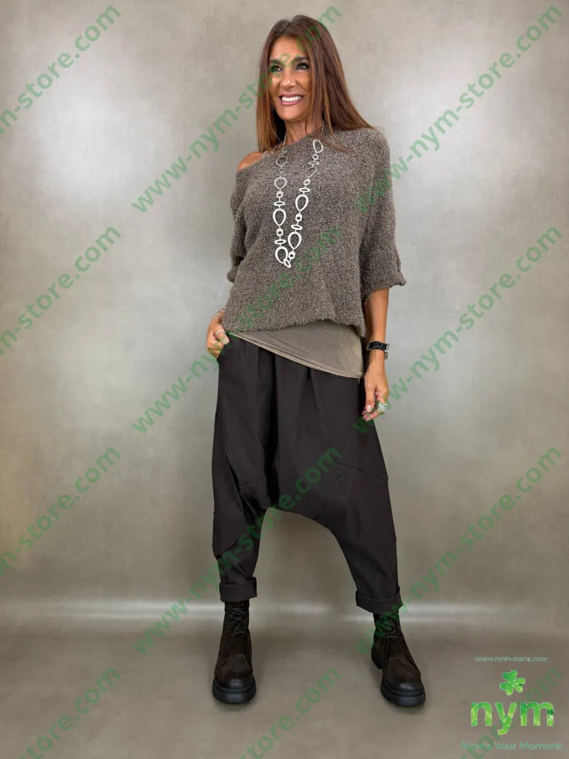 maglia boucle due spacchi 65ac17pa9vi7wo - MAGLIA