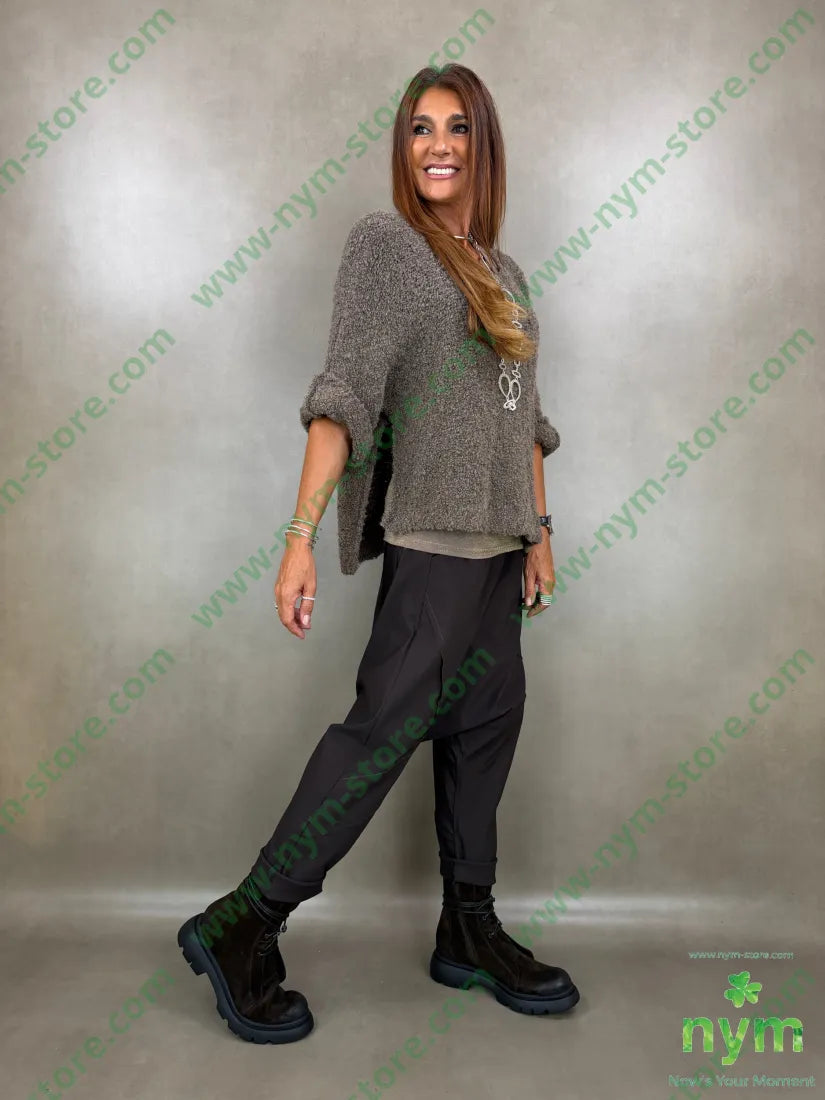 maglia boucle due spacchi 65ac17pa9vi7wo - MAGLIA