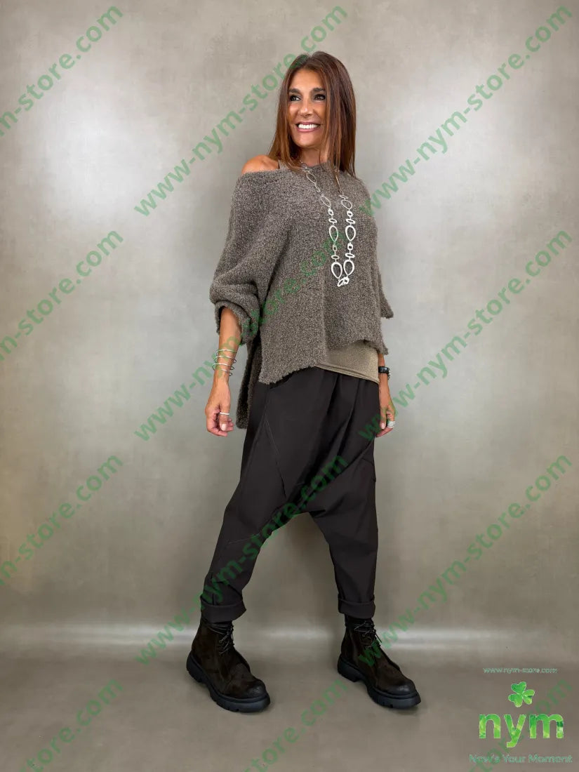 maglia boucle due spacchi 65ac17pa9vi7wo - MAGLIA
