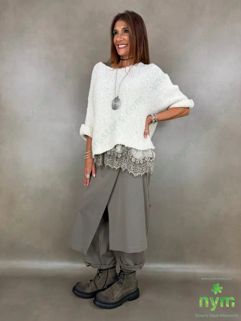 maglia boucle due spacchi 65ac17pa9vi7wo - MAGLIA