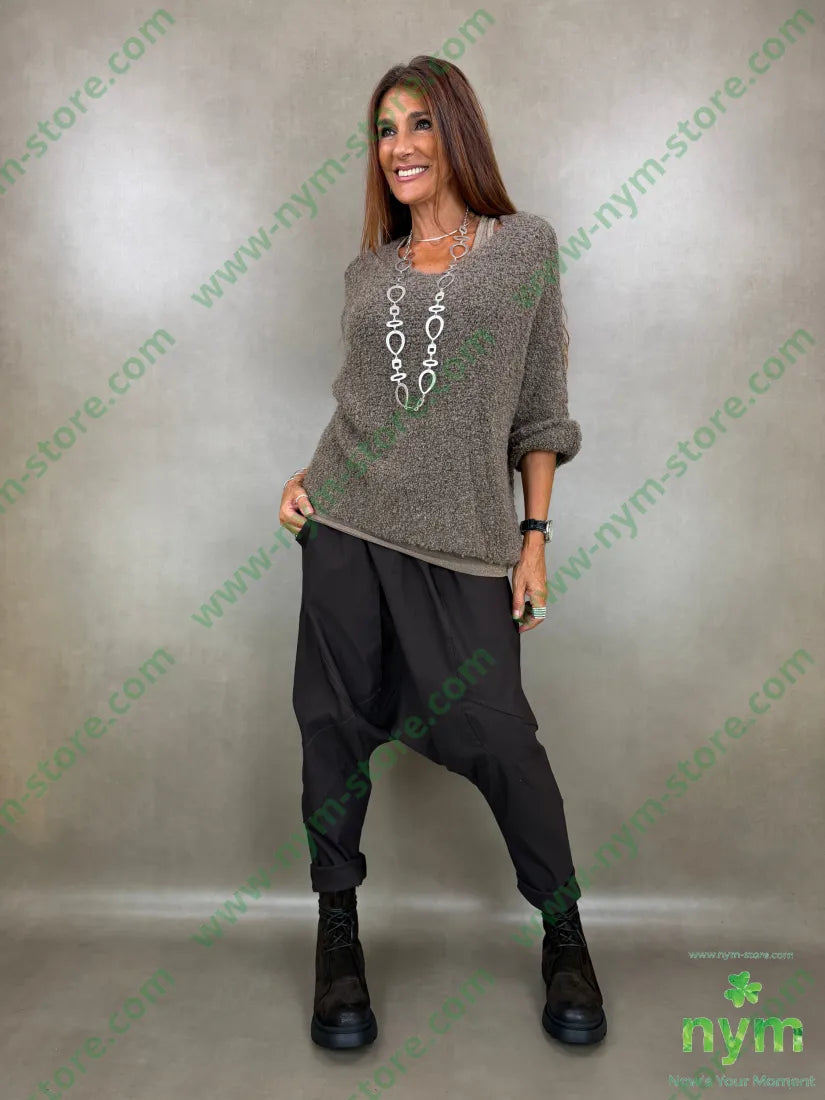 maglia boucle due spacchi 65ac17pa9vi7wo - MAGLIA