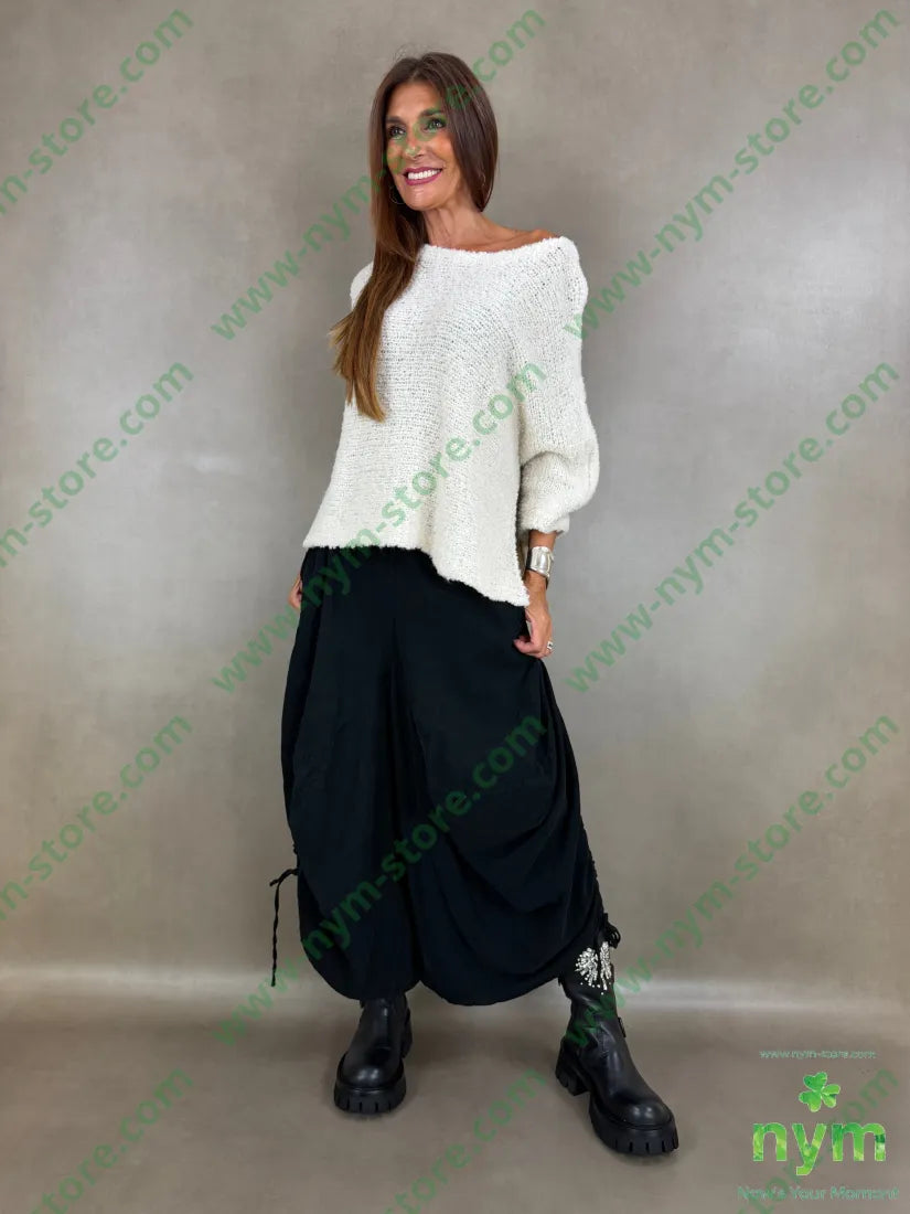 maglia boucle due spacchi 65ac17pa9vi7wo - U / PANNA / AI26 - MAGLIA
