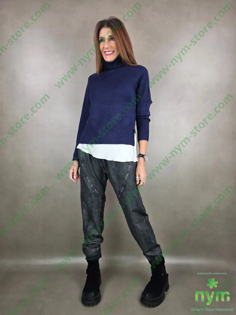 maglia collo alto corta 50vi30pa20pl MAGLIA