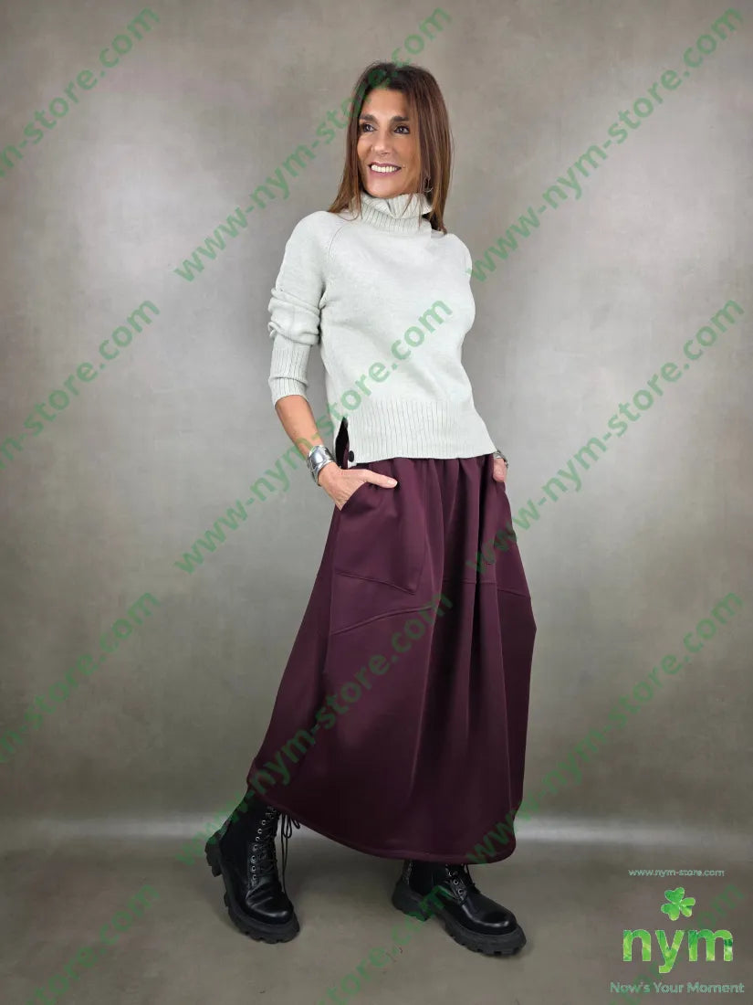 maglia collo alto corta 50vi30pa20pl MAGLIA