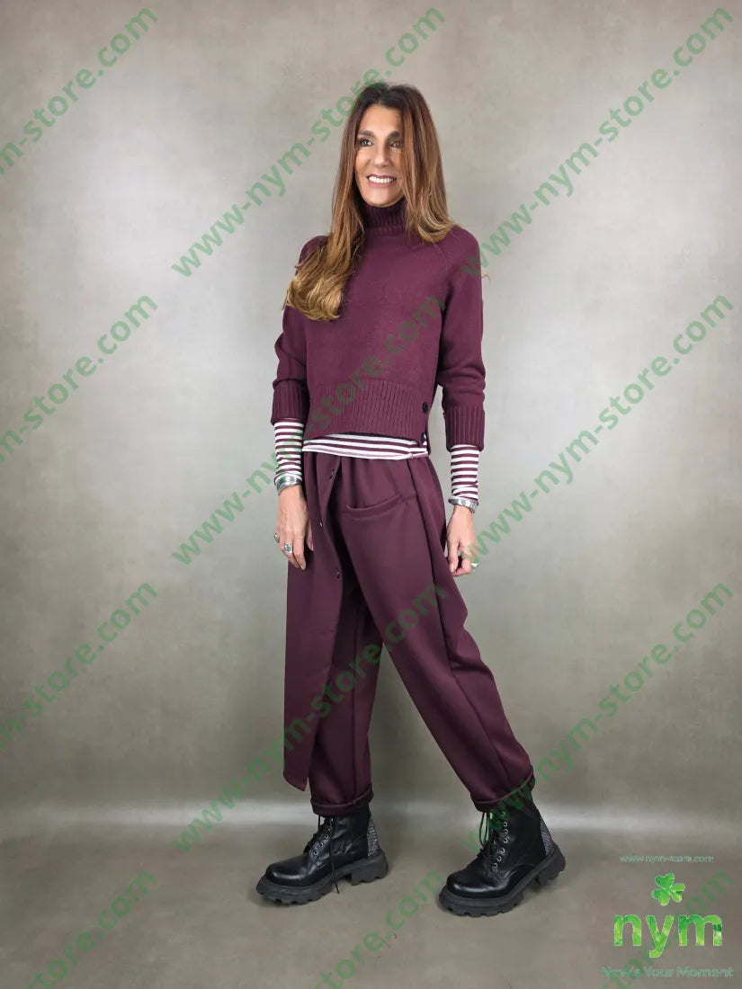 maglia collo alto corta 50vi30pa20pl MAGLIA