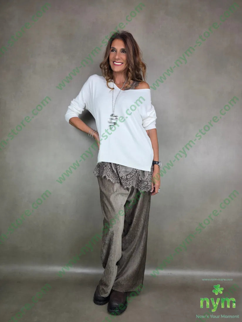 maglia con lo scollo a v 50vi27pl23pa MAGLIA