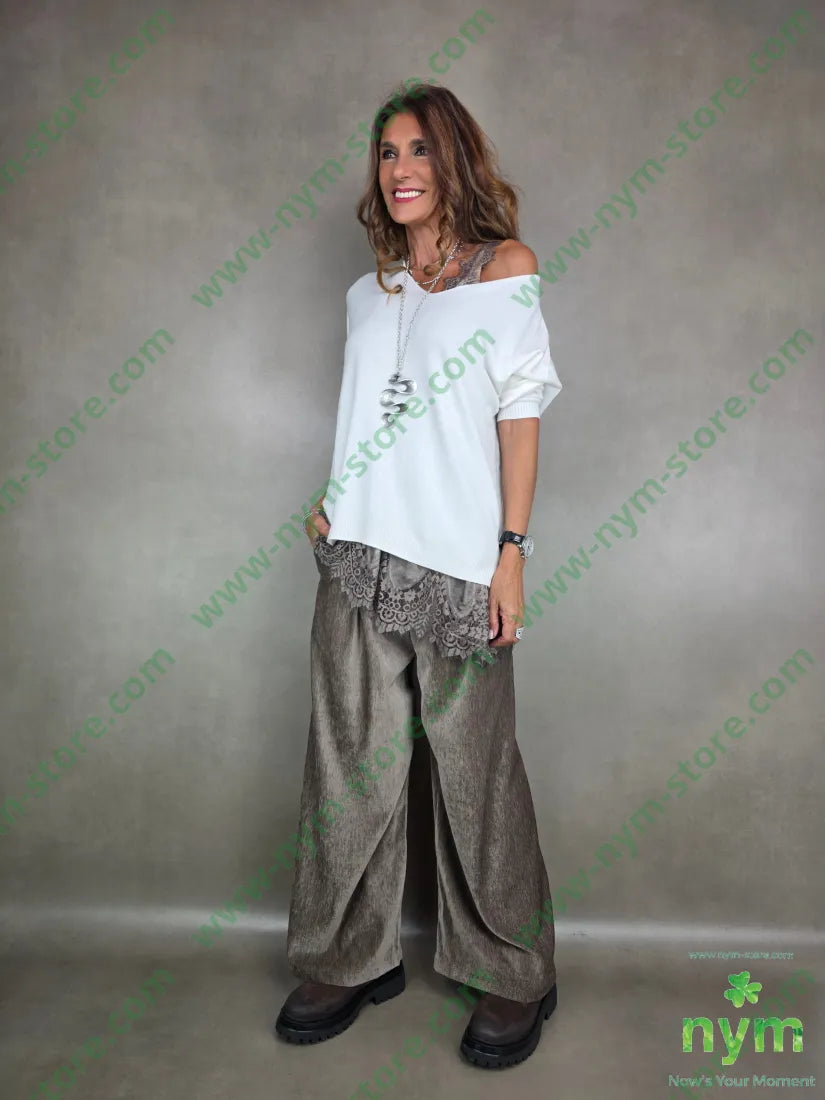 maglia con lo scollo a v 50vi27pl23pa MAGLIA