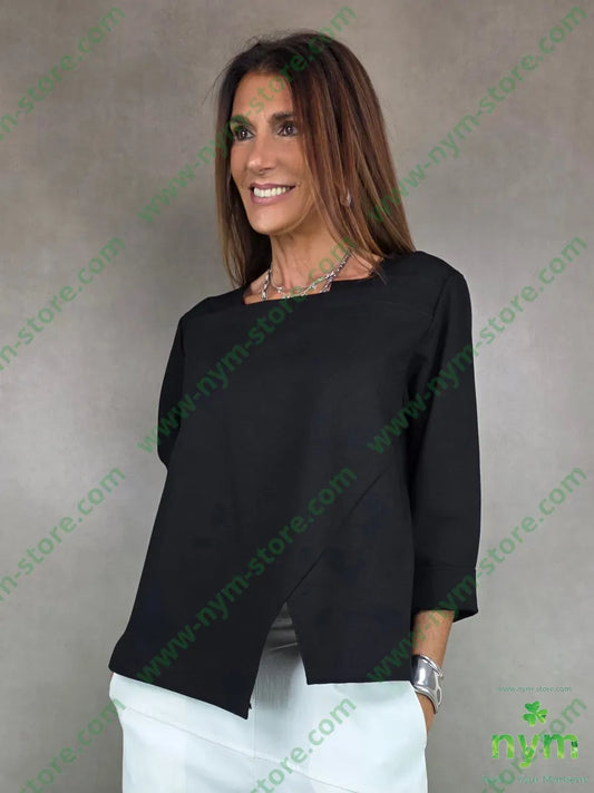 maglia in punto mi dettaglio collo 65vi30pa5ea U / NERO / AI25 MAGLIA